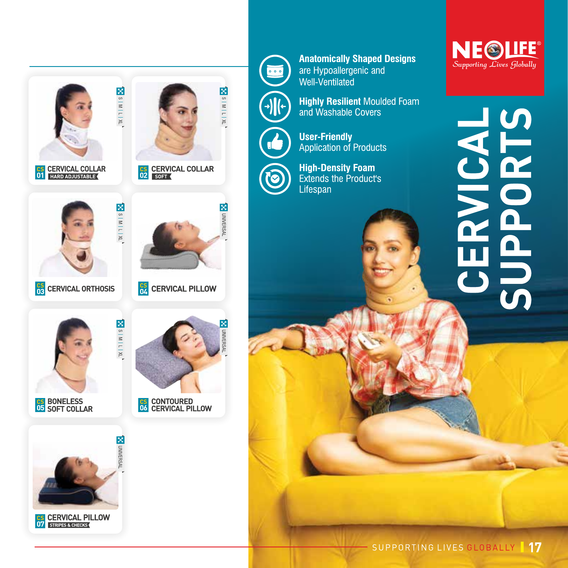 Cervical Supports catalogue page