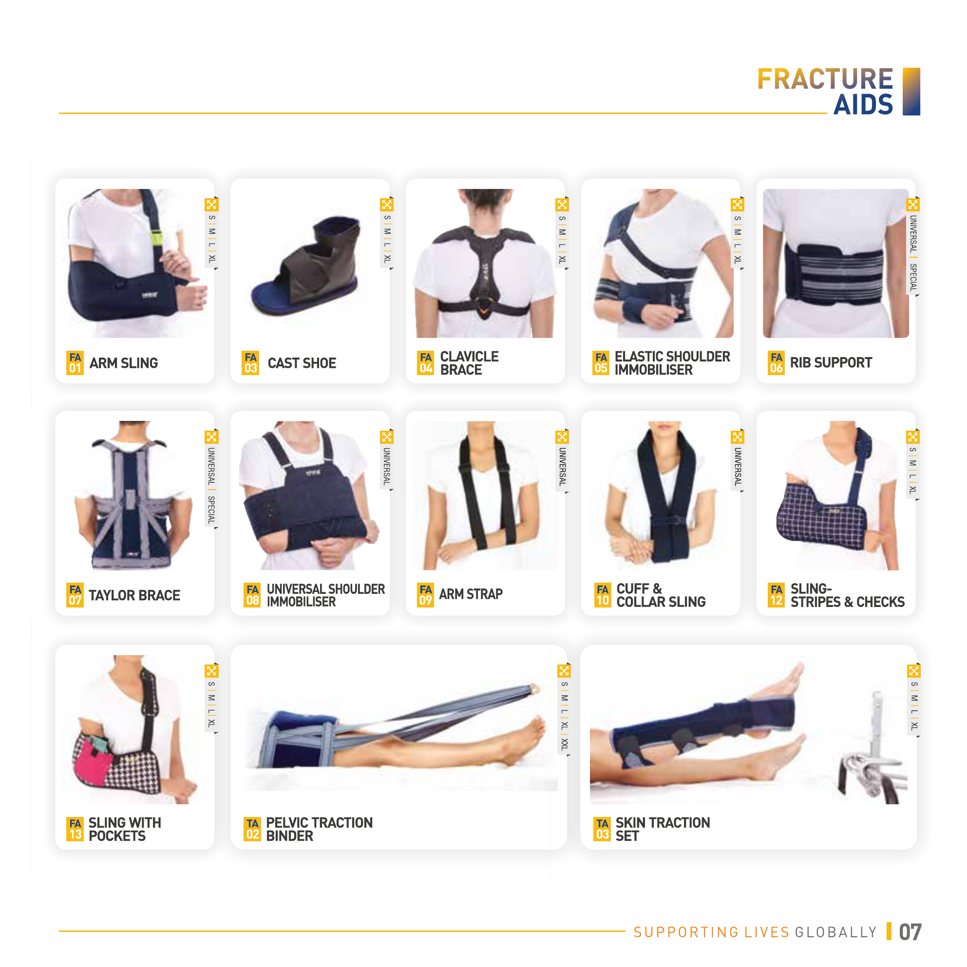 Fracture Aids catalogue page