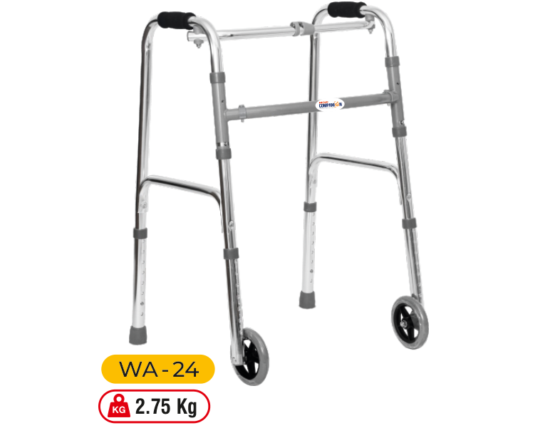 Reciprocal Walker with Wheels